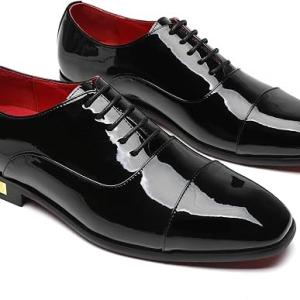 Men's Blake Oxfords Patent Leather Comfortable Dress Wedding Party Shoes