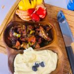 Grilled Meat & Fruit Platter